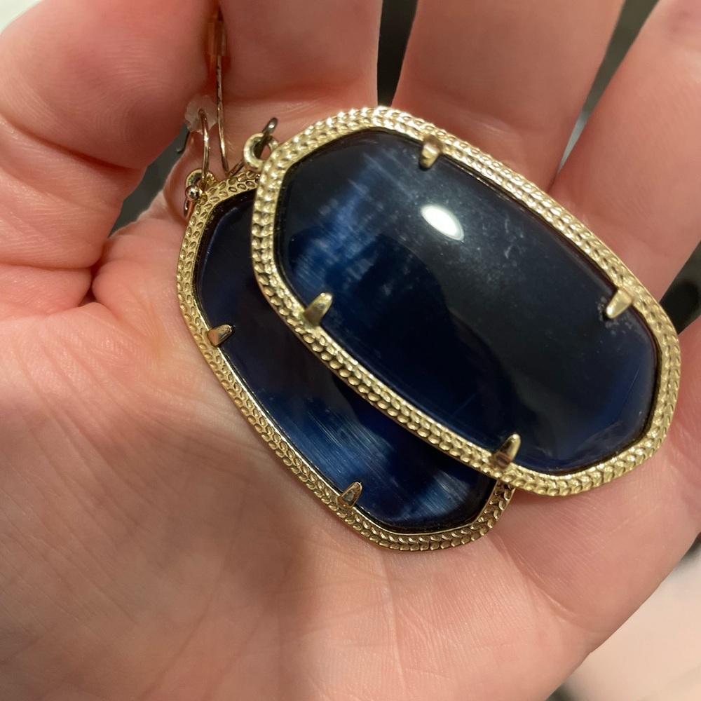 Earrings - Navy Blue (Kendra Scott) “Danielle”